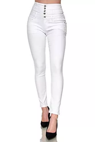 Elara Jeans Elara Damen Stretch Jeans Skinny High Waist Chunkyrayan