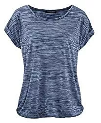 TrendiMax T-Shirts TrendiMax Damen T-Shirt Kurzarm Sommer Shirt Lose Strech Bluse Tops Causal Oberteil Basic Tee