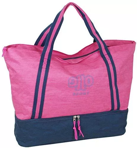J JONES JENNIFER JONES Taschen & Rucksäcke J JONES JENNIFER JONES Großer Shopper - 54 x 18 x 40 cm - mit Schuhfach - Pink - Canvas
