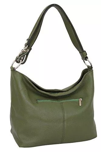 AMBRA Moda Taschen & Rucksäcke AMBRA Moda Damen Leder Handtasche Schultertasche Umhängetasche Hobo bag GL005