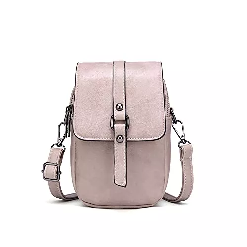 myfriday Taschen & Rucksäcke myfriday Vintage Umhängetasche für Damen Kleine Schultertasche Handtasche Messenger Bag Handytasche mit 2 Haupttaschen &amp; Kopfhörerloch