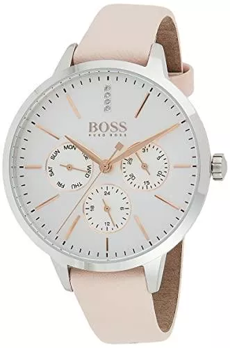 Hugo Boss Uhren BOSS Damen Multi Zifferblatt Quarz Uhr mit Leder Armband 1502419
