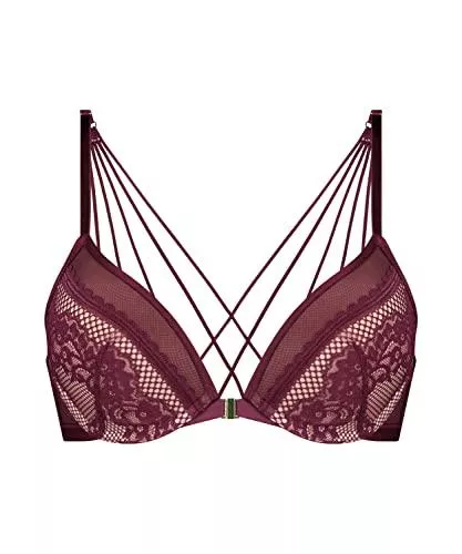 HUNKEMÖLLER Unterwäsche & Dessous HUNKEMÖLLER Vorgeformter Push-up-Bügel-BH Malika - Rhododendron