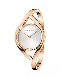 Calvin Klein Uhren Calvin Klein Damen Analog Quarz Uhr mit Edelstahl Armband K8U2M616