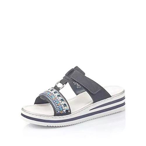 Rieker Sandalen & Slides Rieker Damen Keilsandalen 619S6, Frauen Sandalen