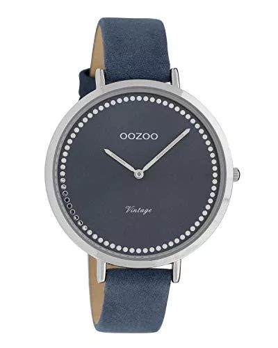 Oozoo Uhren Flache Oozoo Vintage Damenuhr mit Indexrand und SII Quarzwerk in 40 MM