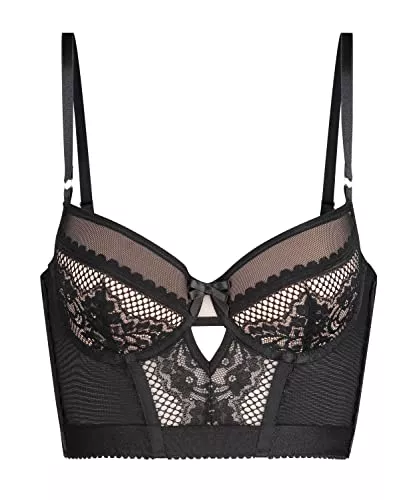 HUNKEMÖLLER Unterwäsche & Dessous HUNKEMÖLLER Vorgeformter Longline-Bügel-BH Malika - Caviar