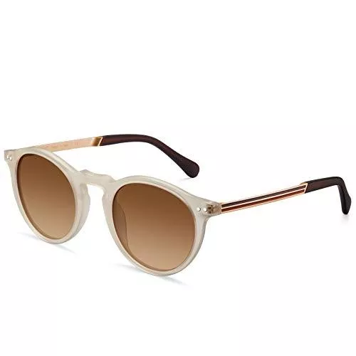 CARFIA Sonnenbrillen & Zubehör CARFIA Retro Polarisierte Damen Sonnenbrille Outdoor UV 400 Brille für Fahren Angeln Reisen, Acetat-Rahmen