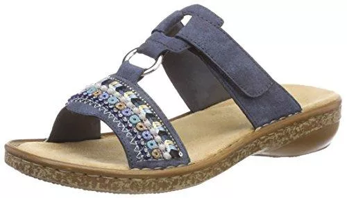 Rieker Sandalen & Slides Rieker Damen Pantoletten 628M6, Frauen Slip On