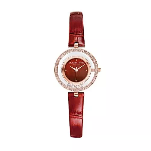 VICTORIA HYDE Uhren VICTORIA HYDE Damen Uhren Kleines Grünes Zifferblatt Analog Quarz Armbanduhr mit Edelstahlarmband Lederarmband