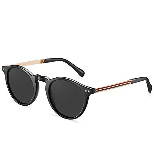 CARFIA Sonnenbrillen & Zubehör CARFIA Retro Polarisierte Damen Sonnenbrille Outdoor UV 400 Brille für Fahren Angeln Reisen, Acetat-Rahmen
