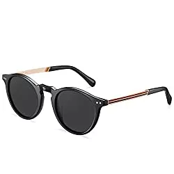 CARFIA Sonnenbrillen & Zubehör CARFIA Retro Polarisierte Damen Sonnenbrille Outdoor UV 400 Brille für Fahren Angeln Reisen, Acetat-Rahmen
