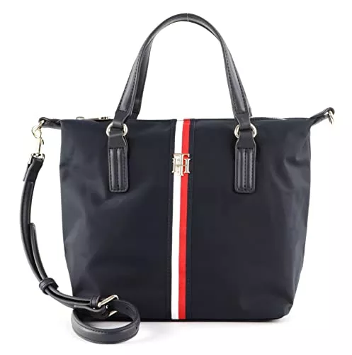 Tommy Hilfiger Taschen & Rucksäcke Tommy Hilfiger Damen Poppy Small Tote Corp, Einheitsgröße, Navy Corporate, Medium