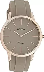 Oozoo Uhren Oozoo Vintage Damen Armbanduhr mit Silikonarmband und 42 MM Durchmesser in verschiedenen Variationen