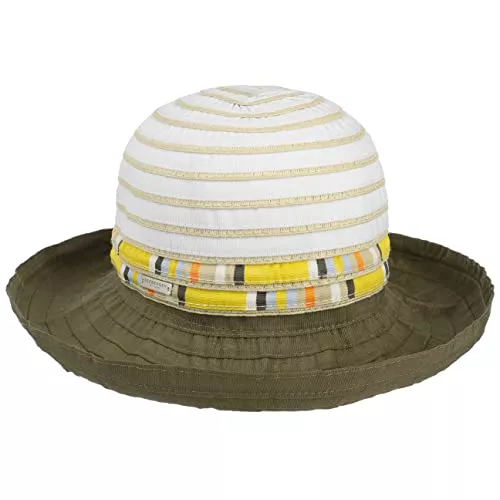 Seeberger Hüte & Mützen Seeberger Braided Bolero Stoffhut Damenhut Sommerhut Sonnenhut Gartenhut (One Size - Oliv)
