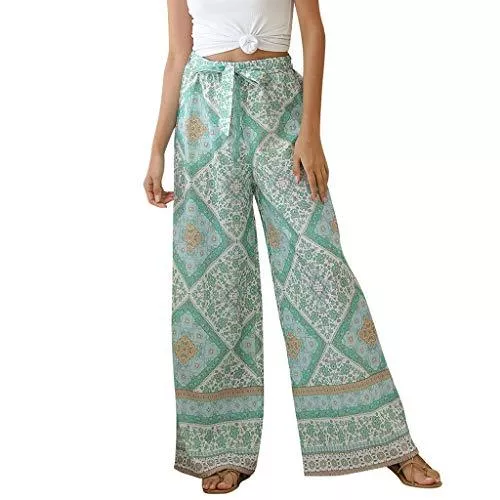 min-bmao Hosen Hosen Damen Baumwolle Leinenhose Bequem Loose Fit Freizeithose Sommerhose Leicht High Waist mit Gummizug Strandhose Beiläufig Weich Haremshose Yogahose Weitem Bein Hose Jogginghose Stoffhose