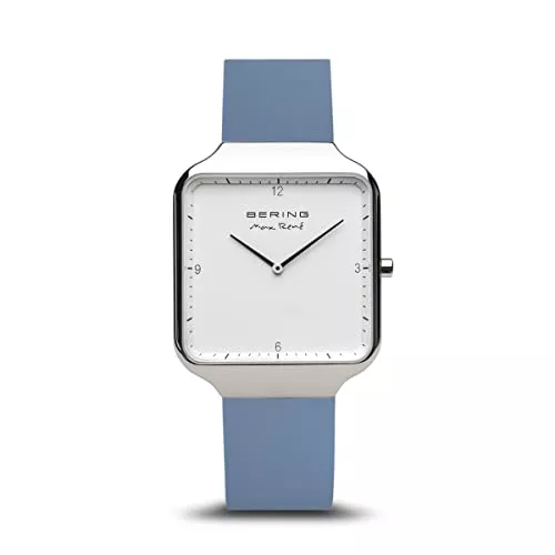 BERING Uhren BERING Damen Analog Quarz Max René Collection Armbanduhr mit Silikon Armband und Saphirglas 15832-704