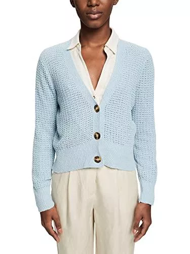 ESPRIT Strickjacken ESPRIT Cardigan aus Lochstrick