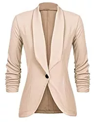 UNibelle Blazer UNibelle Damen Blazer Elegant Tailliert Business Anzug 3/4 Ärmel lang Stickjacke