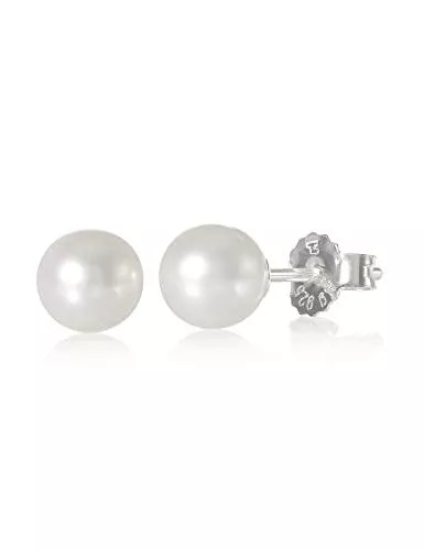 THOMAS SABO Schmuck Thomas Sabo Damen Ohrringe Ohrstecker Süßwasserzuchtperle klein weiß 925 Sterling Silber H1430-028-14