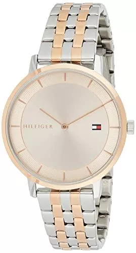 Tommy Hilfiger Uhren Tommy Hilfiger Damen Analog Quarz Uhr Tea mit Edelstahl Armband