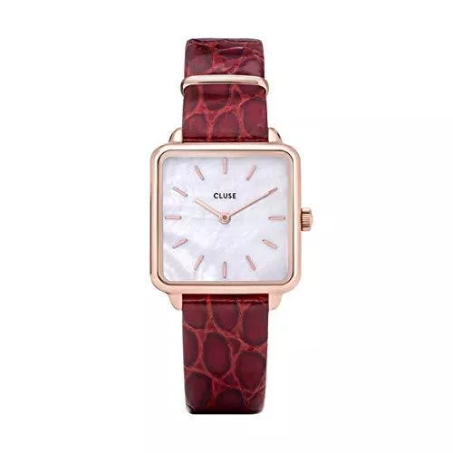 CLUSE Uhren Cluse Damen-Uhren Analog Quarz One Size Rot Leder 32011559