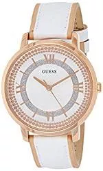 Guess Uhren Guess Damen Analog Quarz Uhr mit Leder Armband W0934L1