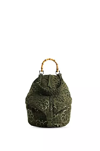 Desigual Taschen & Rucksäcke Desigual Womens BOLS_CALADO Viana Backpack Medium, Green, One Size