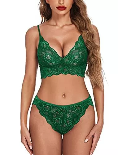 ADOME Unterwäsche & Dessous ADOME Damen Neu Dieses Set ist bequem und sexy. Die florale Spitze fühlt sich sehr weich an und ist so schmeichelhaft