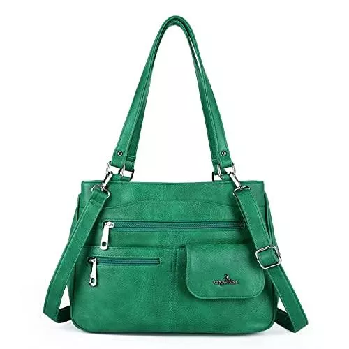 Angel Kiss Taschen & Rucksäcke Angel Kiss Tasche Leder Damenhandtasche Schultertasche Handtaschen Wasserdicht Tragetasche Multifunktionale Henkeltasche Umhängetasche Groß für Arbeit Schule Shopper Reise