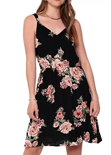 ONLY Freizeit ONLY Female Kleid ohne Ärmel Blumenprint