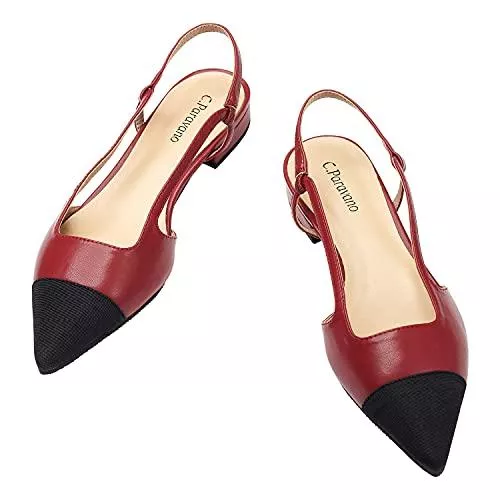 C.PARAVANO High Heels C.PARAVANO Slingback Pumps I Slingback Pumps I Damen Slingback I Slingback Damen Flach I Slingback Schwarz Damen I Pumps Damen I Slingback Pumps Damen