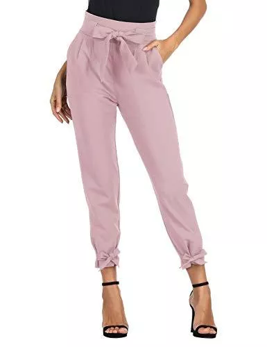GRACE KARIN Hosen GRACE KARIN Damen Hose High Waist 9/10 Elegant Bleistifthose Casual Carpi Hose mit Taschen