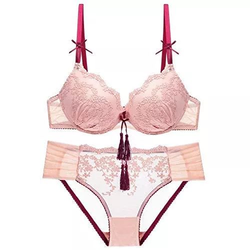 Cwang Unterwäsche & Dessous Cwang Damen Push Up Bralette Spitzen Balconette BH Set Damen Reizwäsche Set Sexy Unterwäsche Dessous Lingerie