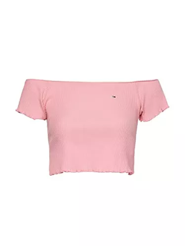Tommy Jeans Tops Tommy Jeans TJW Crop Rib Off Shoulder TOP