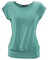 TrendiMax T-Shirts TrendiMax Damen T-Shirt Kurzarm Sommer Shirt Allover Druck Strech Bluse Casual Oberteil Basic Tops