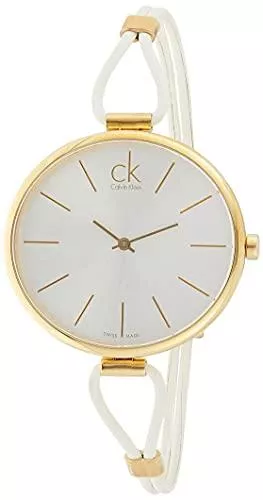 Calvin Klein Uhren Calvin Klein Damen Analog Quarz Uhr mit Edelstahl Armband K3V235L6