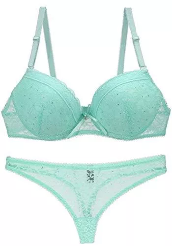 Renost Unterwäsche & Dessous Frauen Plus Size Sexy BH und Slip Set Verstellbare Träger Versammelt Dessous Set