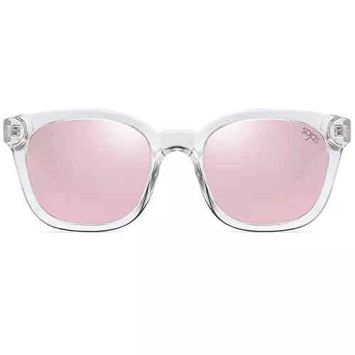 SOJOS Sonnenbrillen & Zubehör SOJOS Fashion Rechteckig Polarisierte Sonnenbrille Damen Herren Übergroß in Mode SJ2050