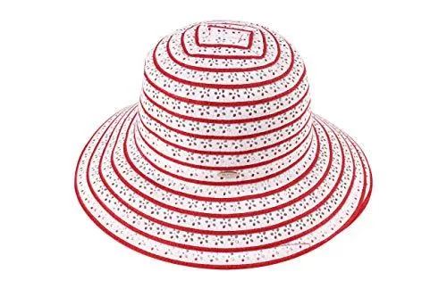 Miuno Hüte & Mützen Miuno® Damen Sonnenhut Faltbarer Partyhut Stroh Hut Blume Glocke H235