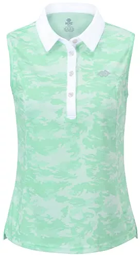 AIRIKE Ärmellose Blusen AIRIKE Damen Poloshirt Ärmelloses Shirt Leichte Golf Top mit Polokragen Sommershirts Unifarben