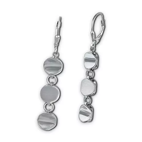 SilberDream Schmuck SilberDream Damen Ohrhänger Ohrringe Points aus 925er Sterling Silber SDO4396M Silber Ohrhänger