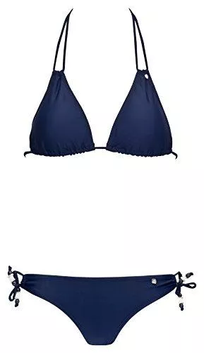 Bugatti Bademode bugatti® Damen Bikini in Marineblau, Rose oder schwarz