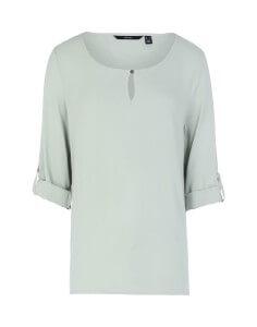 VERO MODA Kurzarmblusen VERO MODA Bluse Säuregrün