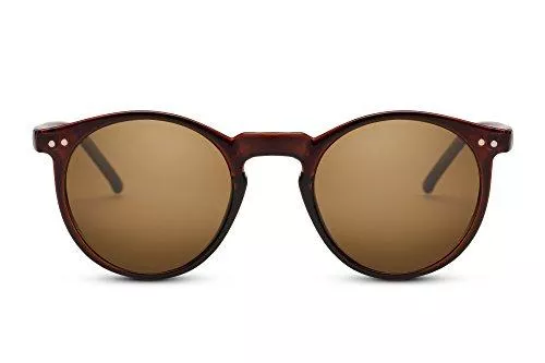 Cheapass Sonnenbrillen & Zubehör Cheapass Sonnenbrille Rund Verspiegelt UV-400 Exklusive Festival-Brille Farbvariation Plastik Damen Herren