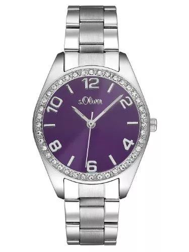 s.Oliver Uhren s.Oliver Damen Analog Quarz Armbanduhr mit Edelstahlarmband