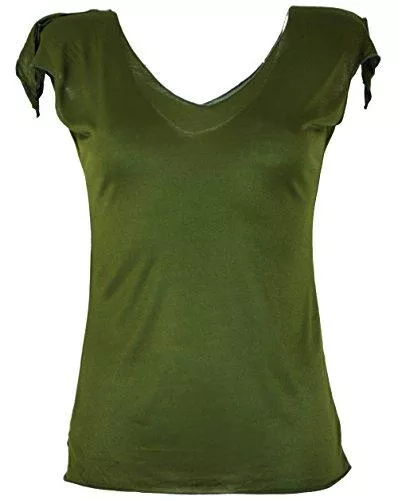 GURU SHOP T-Shirts GURU SHOP Goa Psytrance Pixi Shirt, Damen, Synthetisch, Tops &amp; T-Shirts Alternative Bekleidung