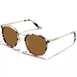 CARFIA Sonnenbrillen & Zubehör CARFIA Vintage Runde Damen Sonnenbrille Polarisiert 100% UV-Schutz mit Brillenetui Kategorie.3 für Outdoor Fahren