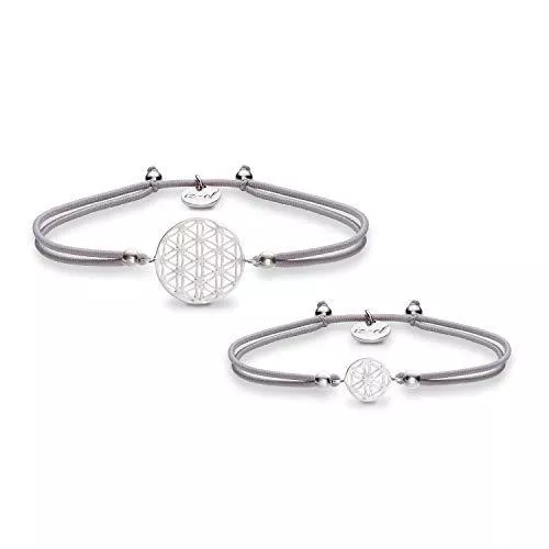 iz-el Schmuck Armbänder Set Lebensblume 925 Silber Geschenk