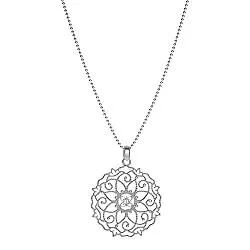 iz-el Schmuck Kette Damen Silber Mandala Geschenk